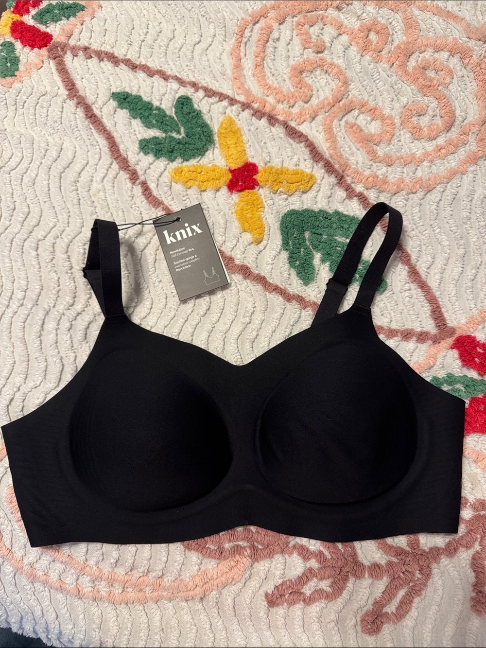 knix Black Seamless Wireless Comfort Bra XL+